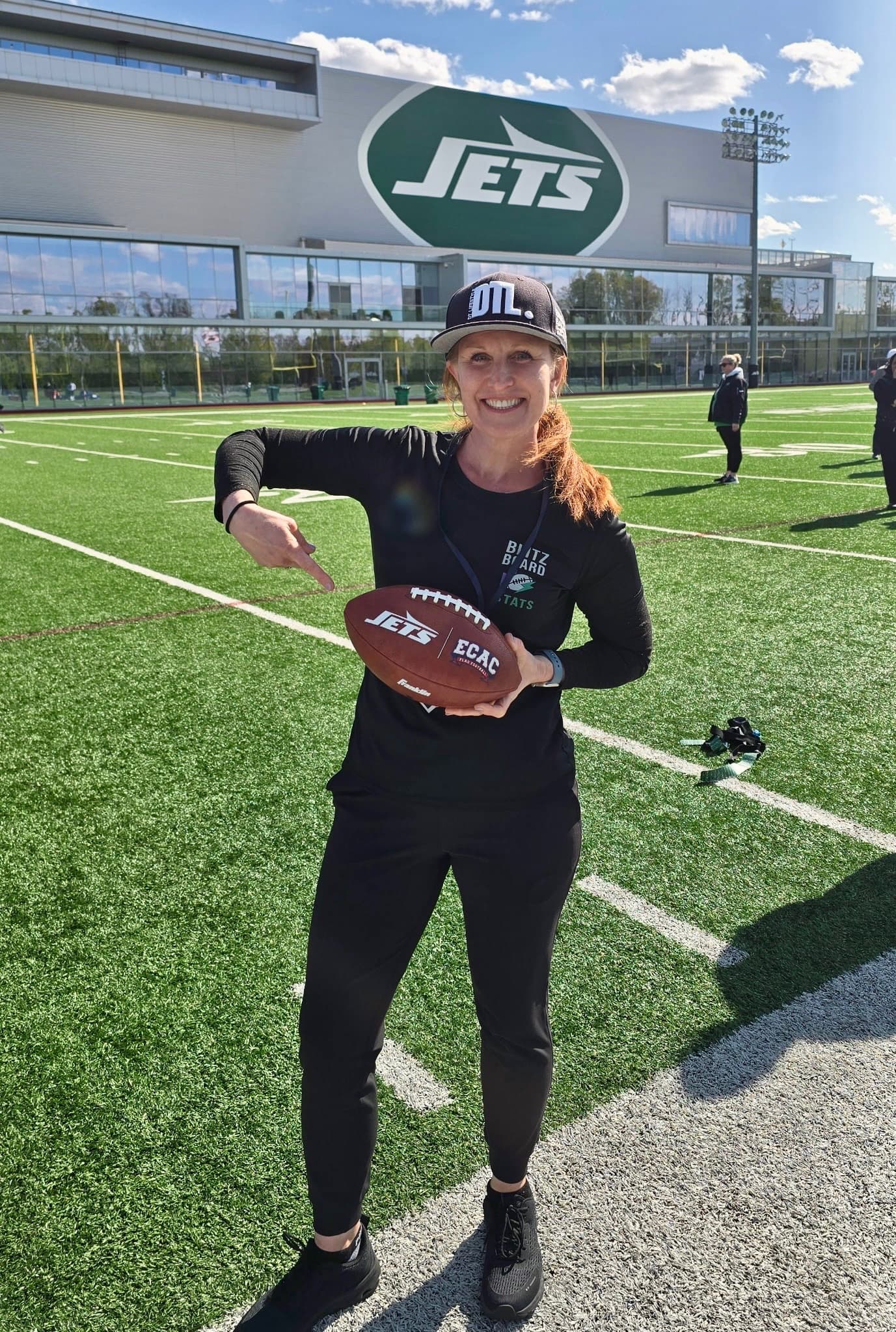 Coach at the Jets training facility